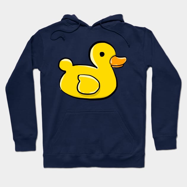 Rubber Ducky Bath Toy Hoodie by InkyArt